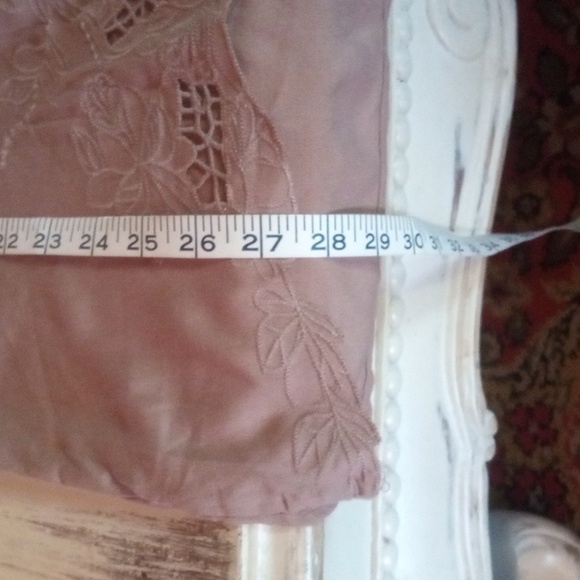 Forgotten Grace mocha brown cut out embroidered whimsical tunic - Picture 10 of 12